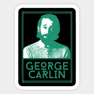 George carlin\\retro fan artwork Sticker